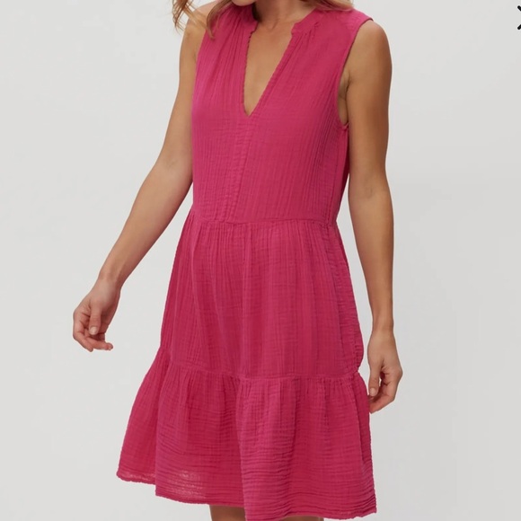 Michael Stars Dresses & Skirts - Michael Stars Daisy Cotton Gauze Babydoll Dress XS